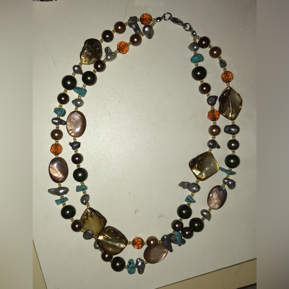 Adjustable 2 layer necklace